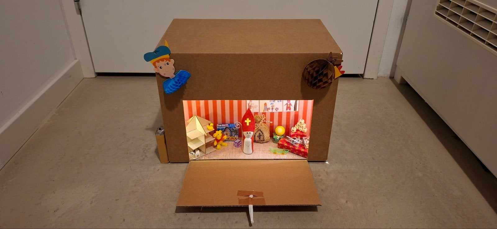 sinterklaas surprise pakjeskamer met licht, Ophalen of Verzenden, Nieuw
