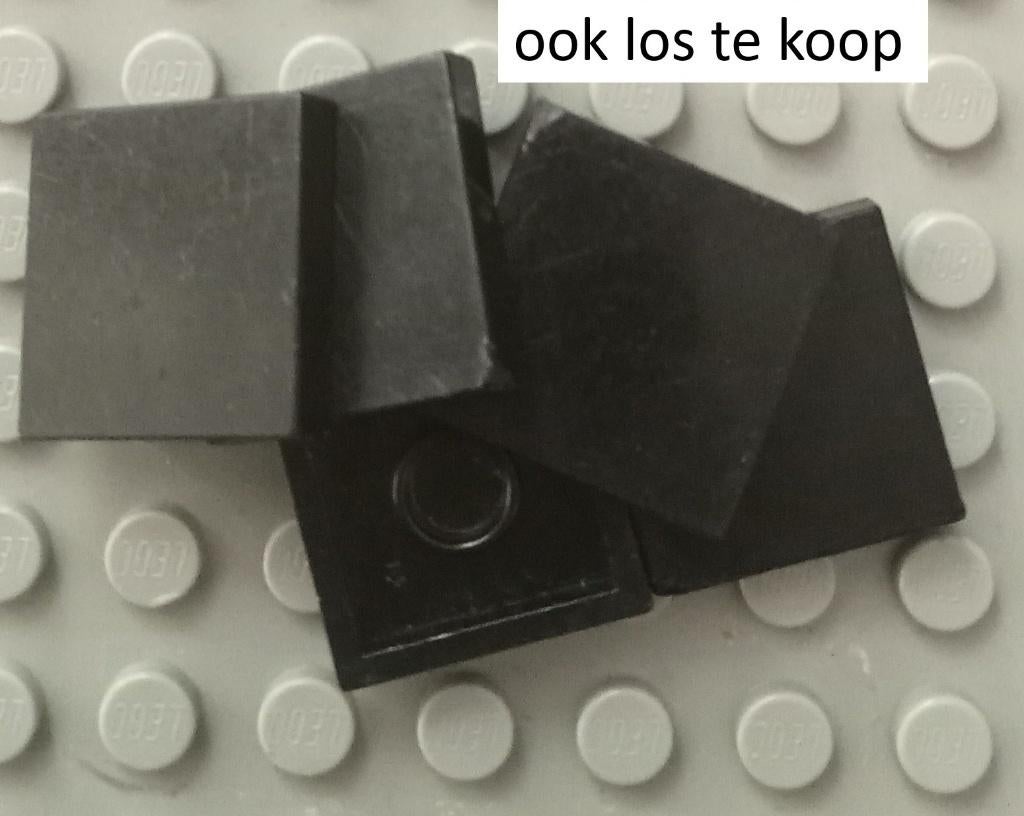 3068a (4) black 5x Tile 2 x 2 without Groove Patend Pending, Ophalen of Verzenden, Gebruikt