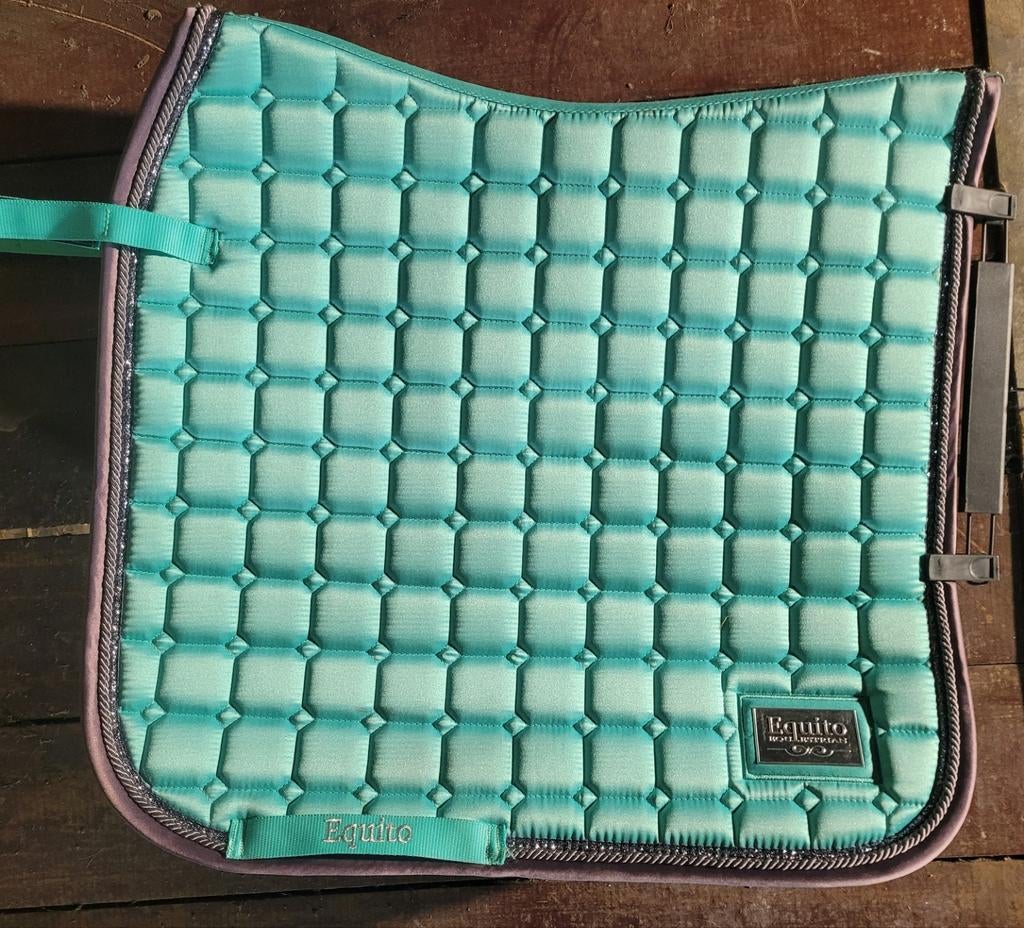 Equito mint dekje full dressuur ZGAN, Dieren en Toebehoren, Full (L), Ophalen of Verzenden, Zo goed als nieuw, Blauw
