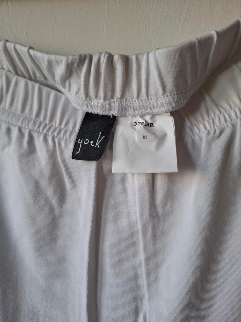 Yoek witte legging viscosemix XL/46,48, Yoek, Wit, Onbekend, Ophalen of Verzenden