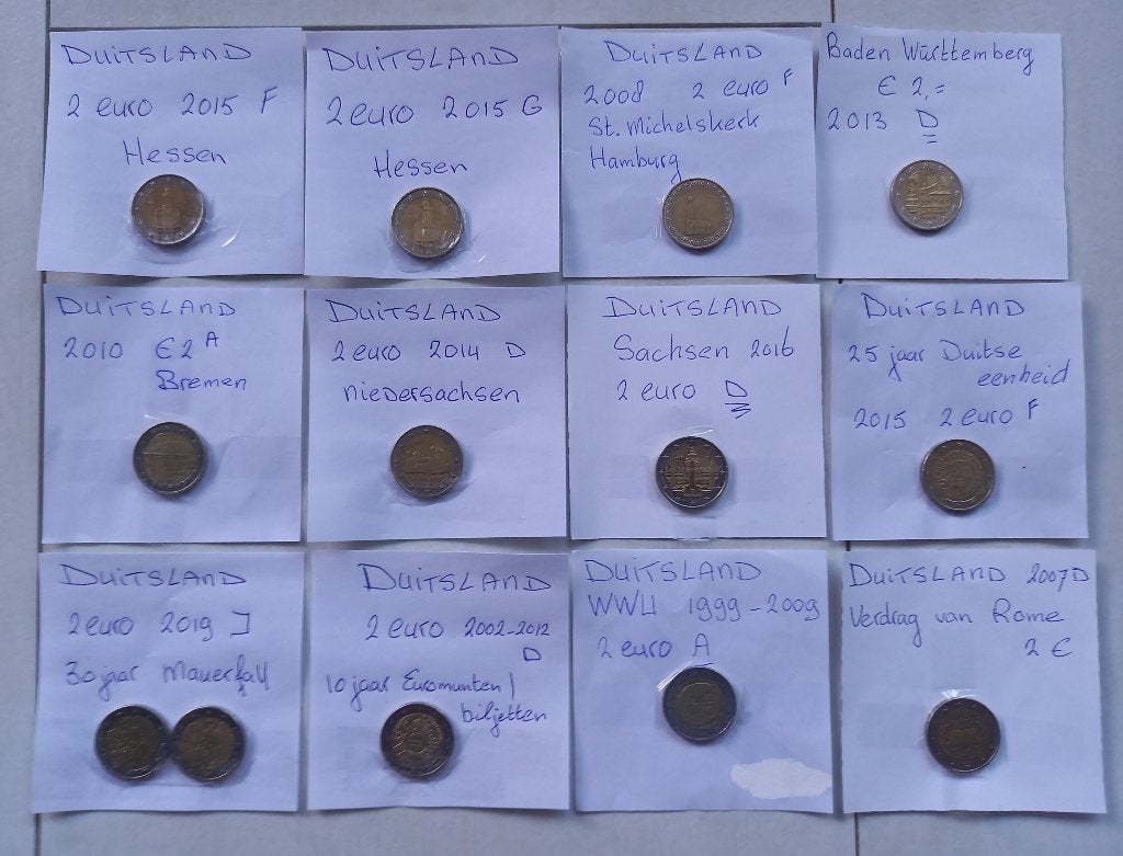 Duitsland 2 euro diversen, Postzegels en Munten, Munten | Europa | Euromunten, Ophalen of Verzenden, Duitsland, 2 euro