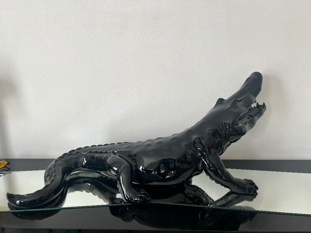 Krokodil Richard Orlinski 1/8 gesigneerd, Antiek en Kunst, Ophalen, 1 meter - 2 meter