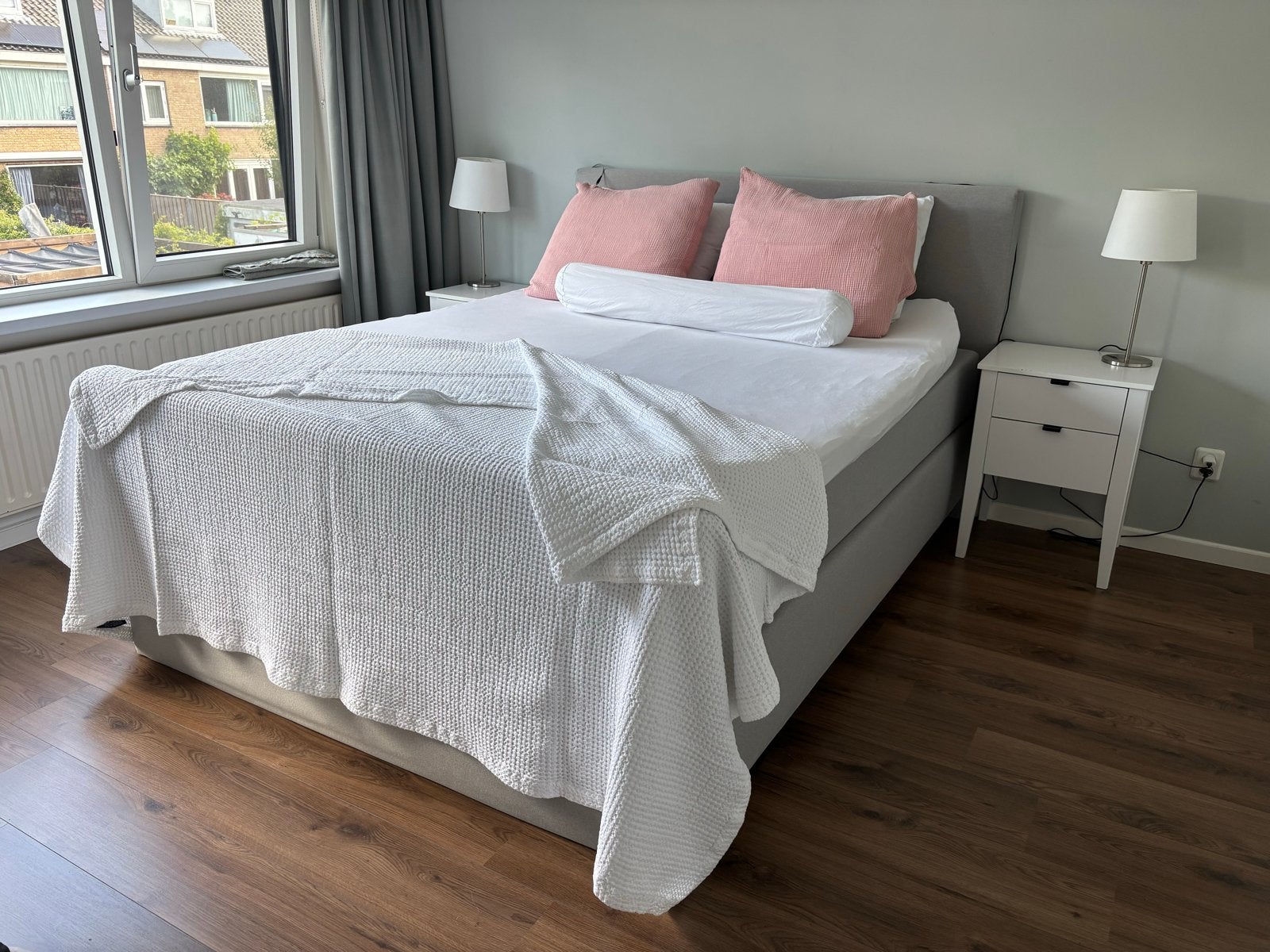 Swiss Sense Boxspring 160x200 - Zo goed als nieuw, Huis en Inrichting, Slaapkamer | Boxsprings, Ophalen, Tweepersoons, Zo goed als nieuw