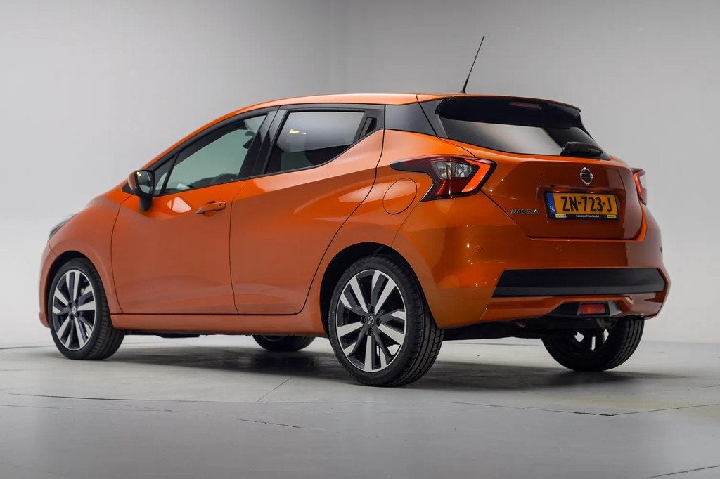 Nissan Micra 0.9 IG-T Tekna [ Navi 360°-camera Stoelverwarm, Auto's, 898 cc, Overige kleuren, Origineel Nederlands, Handgeschakeld