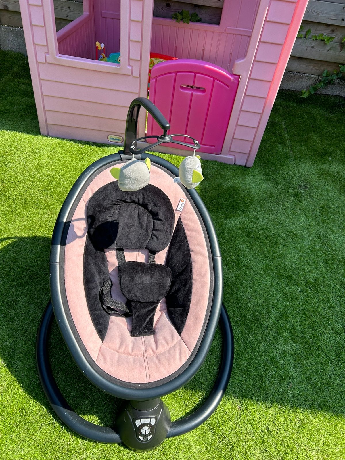 Qute Schommelstoel Q-Rocker Softpink, Ophalen, Zo goed als nieuw