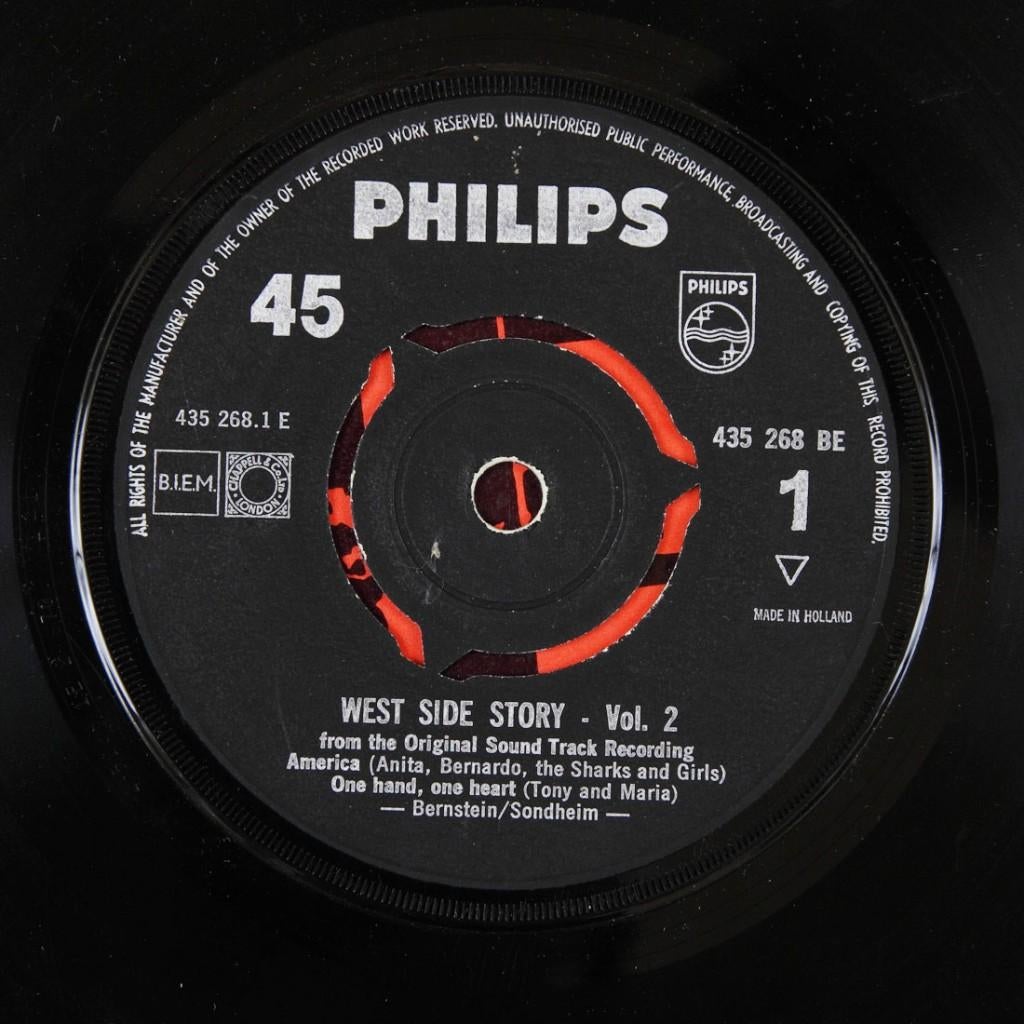 WEST SIDE STORY volume 2 MOVIE MUSICAL HIT I like to be 1961, Cd's en Dvd's, Vinyl Singles, Verzenden, Zo goed als nieuw, Pop