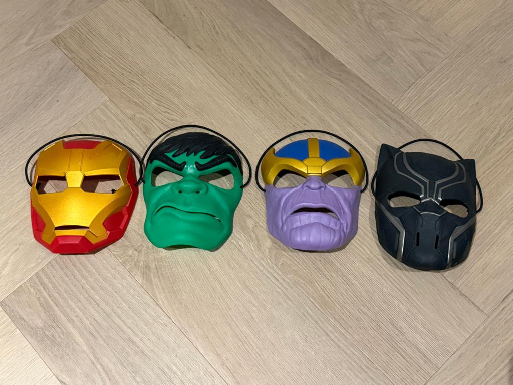 Marvel Superhelden Maskers - Iron Man, Hulk, Thanos, Black P, Kinderen en Baby's, Carnavalskleding en Verkleedspullen, Ophalen of Verzenden