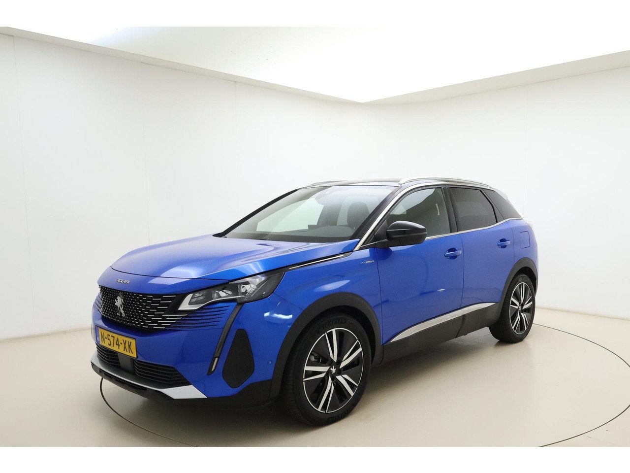 Peugeot 3008 1.6 HYbrid4 GT Pack 300 Pk | Electrische Achter, Automaat, 77 km/l, 4 cilinders, Blauw