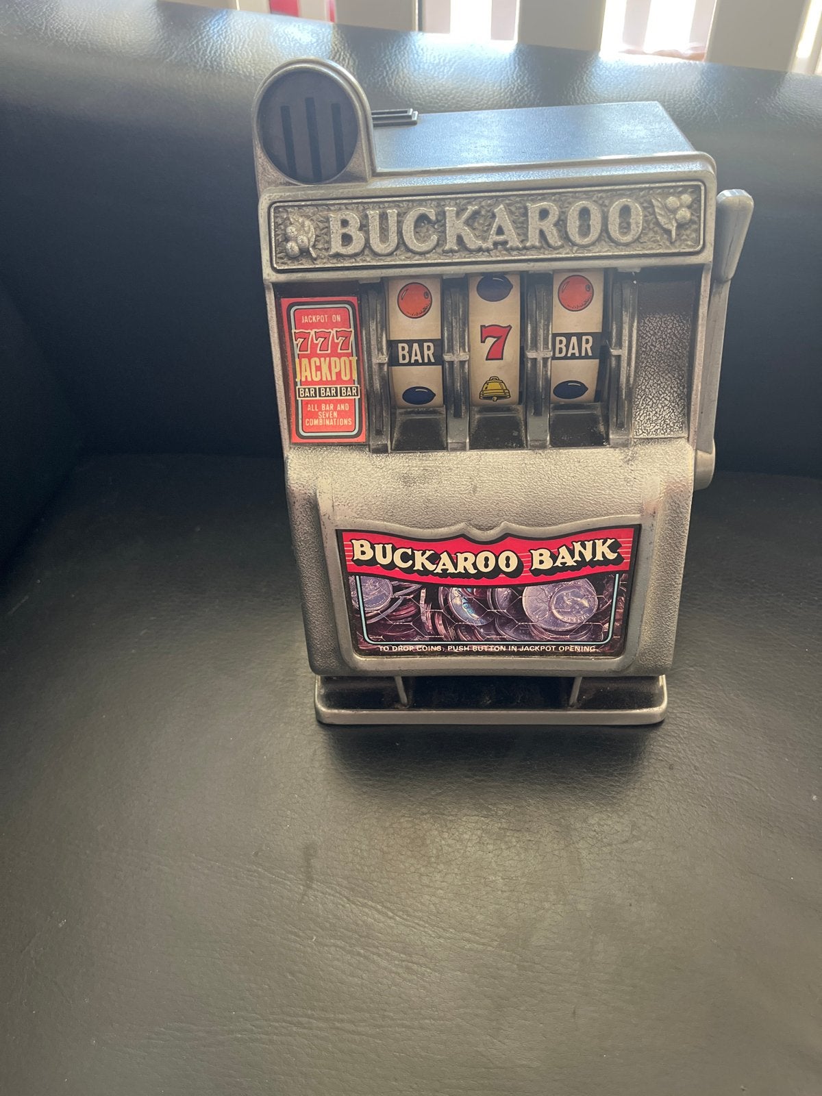 Buckaroo Bank gokautomaat spaarpot, Ophalen of Verzenden, Gebruikt, 1970 tot heden, Overige merken