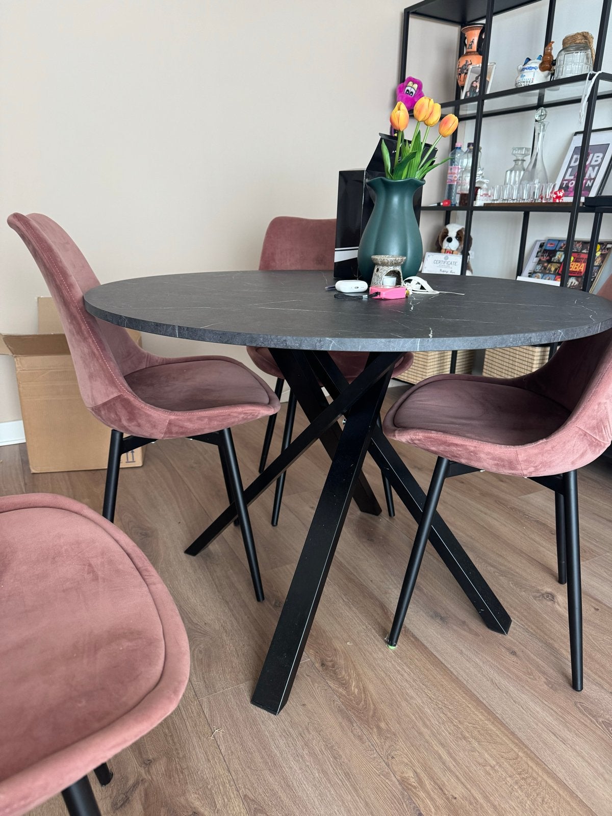 Ikea ronde eettafel, zo goed als nieuw, Ophalen, 100 tot 150 cm, Rond, Zo goed als nieuw