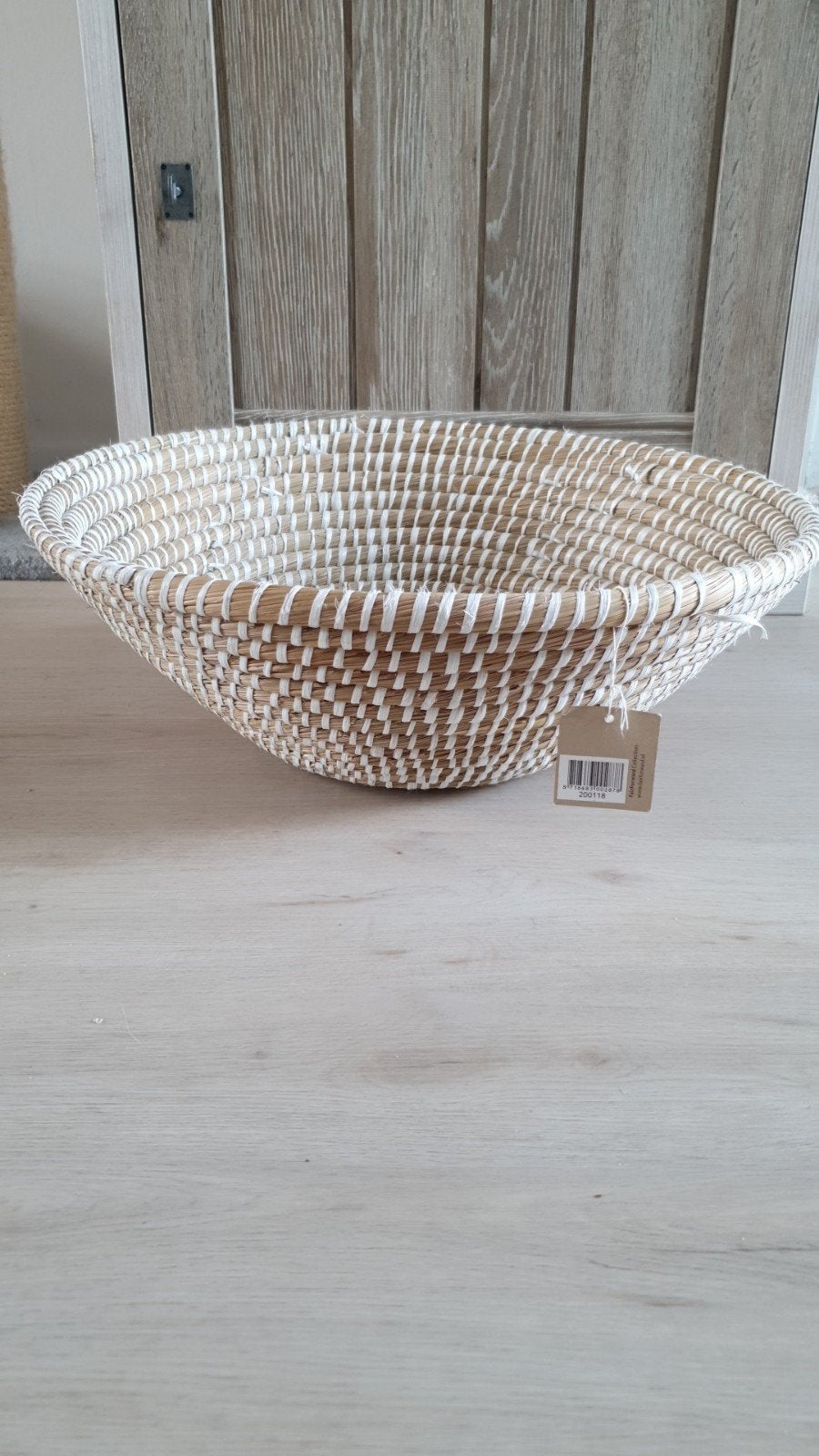 rieten mand van fairtrade original, Ophalen of Verzenden, Rond, Riet