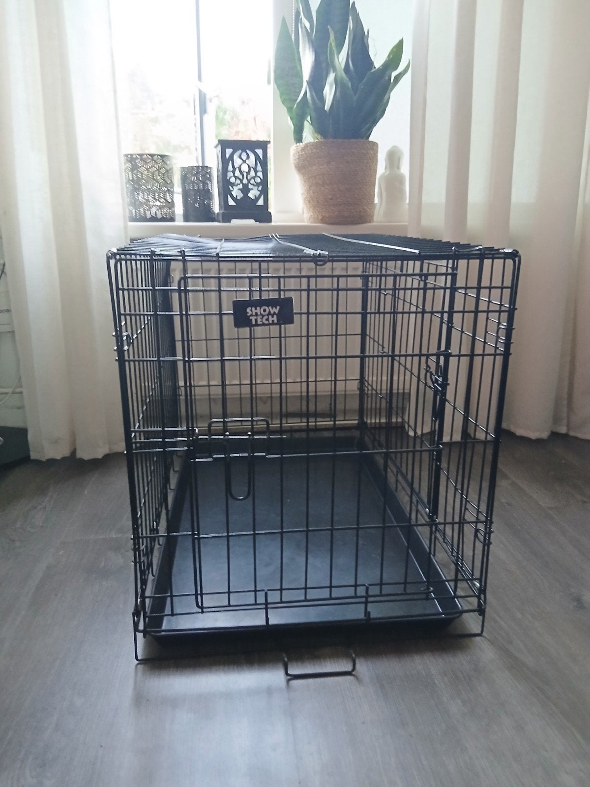Bench zwart, Dieren en Toebehoren, Hondenhokken, Ophalen, Zo goed als nieuw, 65 tot 100 cm