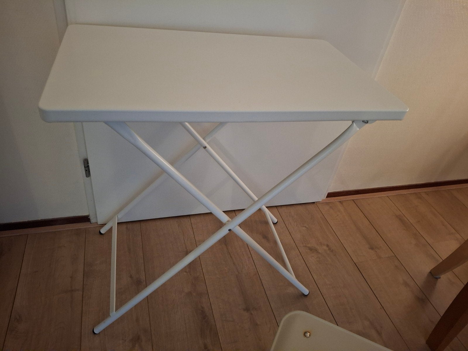 Mooie inklapbare tuintafel wit, Ikea Torparo, Ophalen, Gebruikt, Rechthoekig