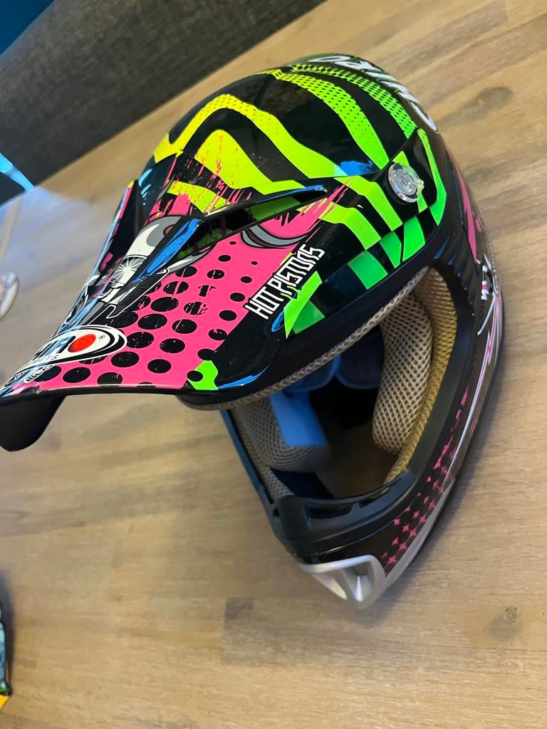Nagenoeg nieuwe Shiro Crosshelm - Zeer goede staat!, Overige merken, Kinderen, Offroadhelm, Ophalen of Verzenden