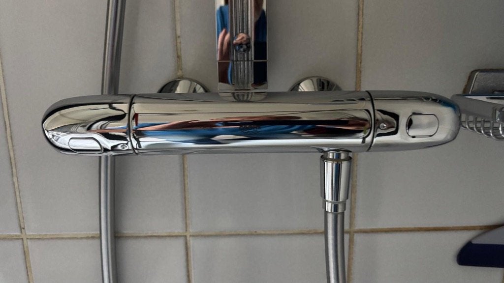 Groheterm 1000 thermostatische douchekraan - coldtouch, Doe-het-zelf en Verbouw, Ophalen of Verzenden, Zo goed als nieuw, Chroom