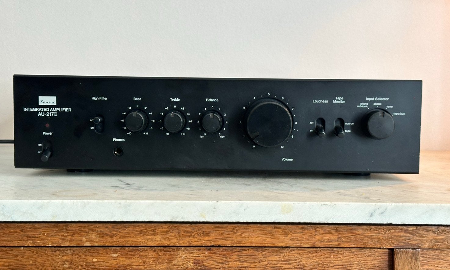 Sansui AU-217 mkII Geintegreerde Versterker, Ophalen, Zo goed als nieuw, Minder dan 60 watt, Overige merken