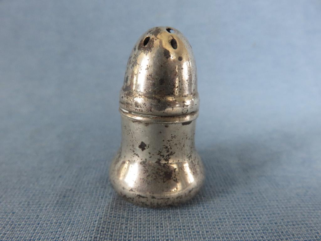 Zout / peper strooier in sterling zilver - 20e eeuw, Ophalen of Verzenden, Zilver
