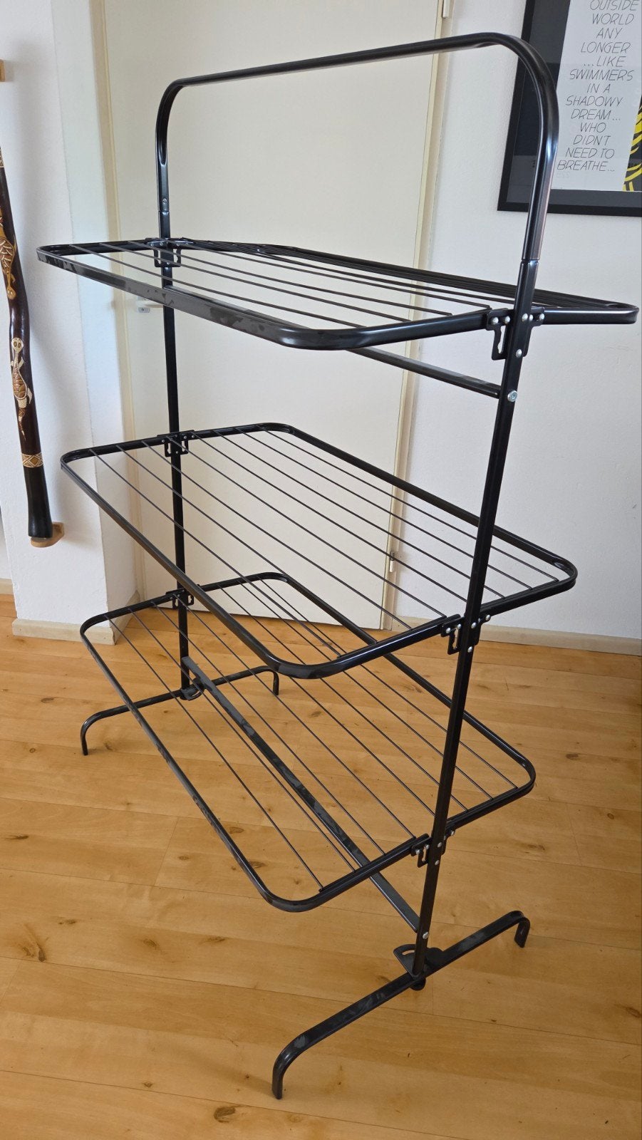 Opvouwbaar Wasrek - 100x60x155 cm, Ophalen, Gebruikt, Wasrek