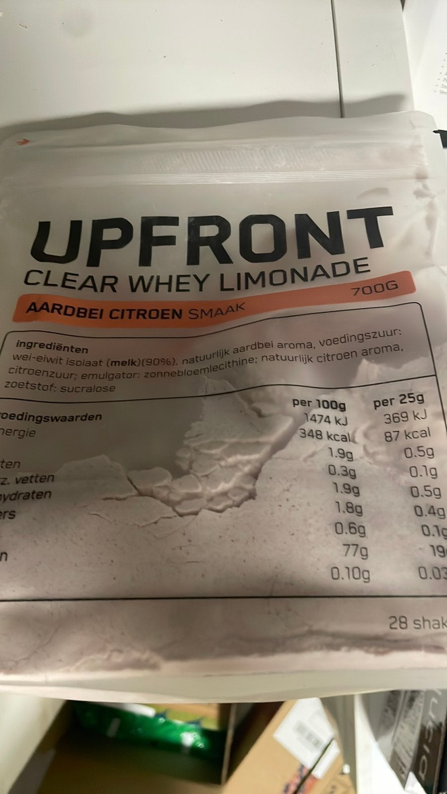 Upfront clear whey linonade, Ophalen of Verzenden, Zo goed als nieuw
