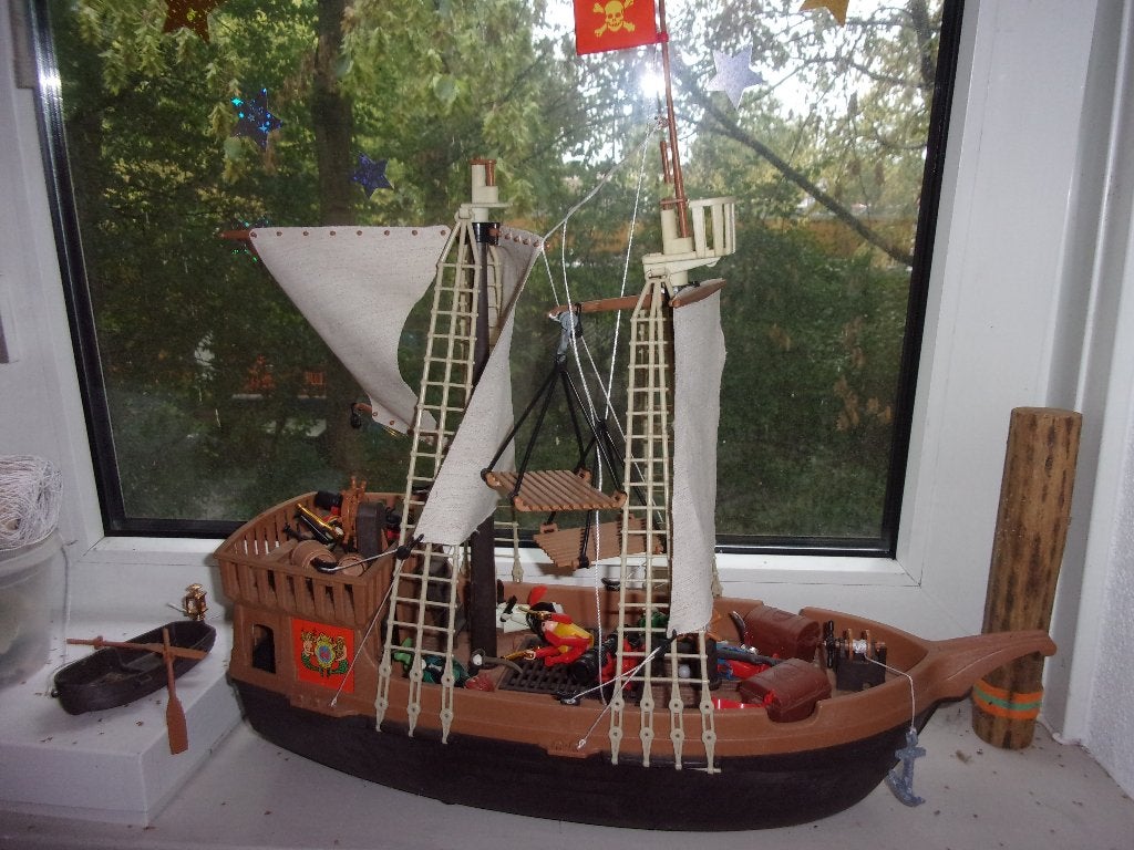Playmobiel Piratenschip, Ophalen, Gebruikt