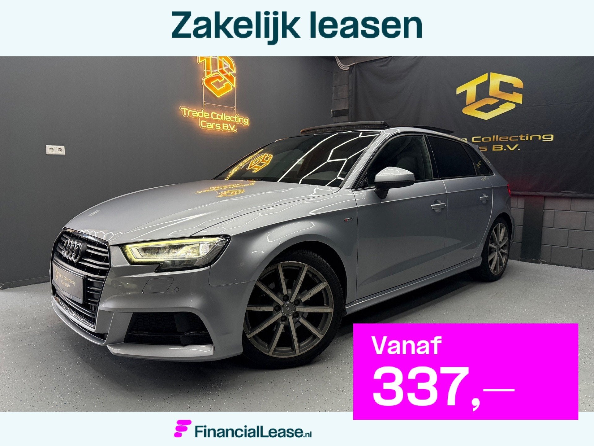 Audi A3 Sportback 35 TFSI Sport S Line Edition PANO-ACC-DIGI, 4 cilinders, 150 pk, Bedrijf, 19 km/l
