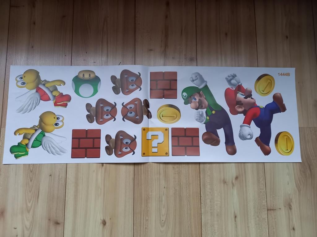 Muurstickers Super Mario, Ophalen of Verzenden, Nieuw