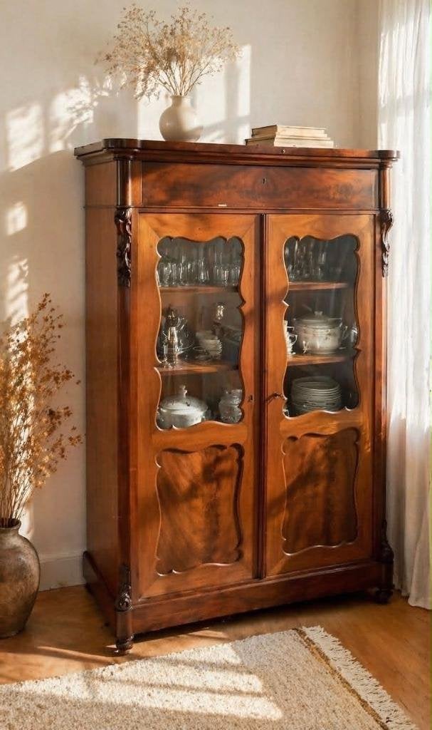 Antieke servieskast Willem III Biedermeier, Antiek en Kunst, Antiek | Meubels | Kasten, Ophalen