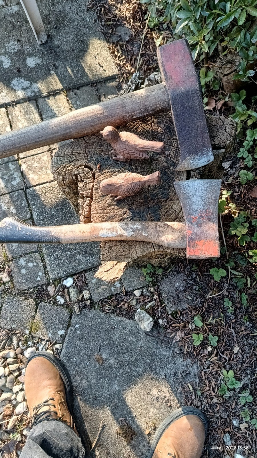 Grote kloof bijl en bijl - Gebruikt maar functioneel, Ophalen of Verzenden, Gebruikt, Hamer