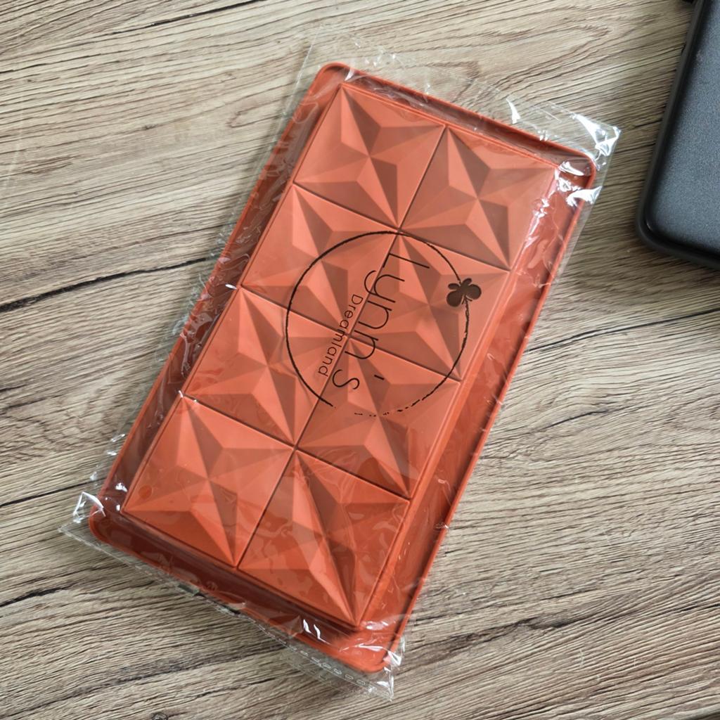 Siliconen bakvorm dikke chocoladereep - 8 blokken, Hobby en Vrije tijd, Taarten en Cupcakes maken, Nieuw, Bakvorm, Taarten, Ophalen of Verzenden