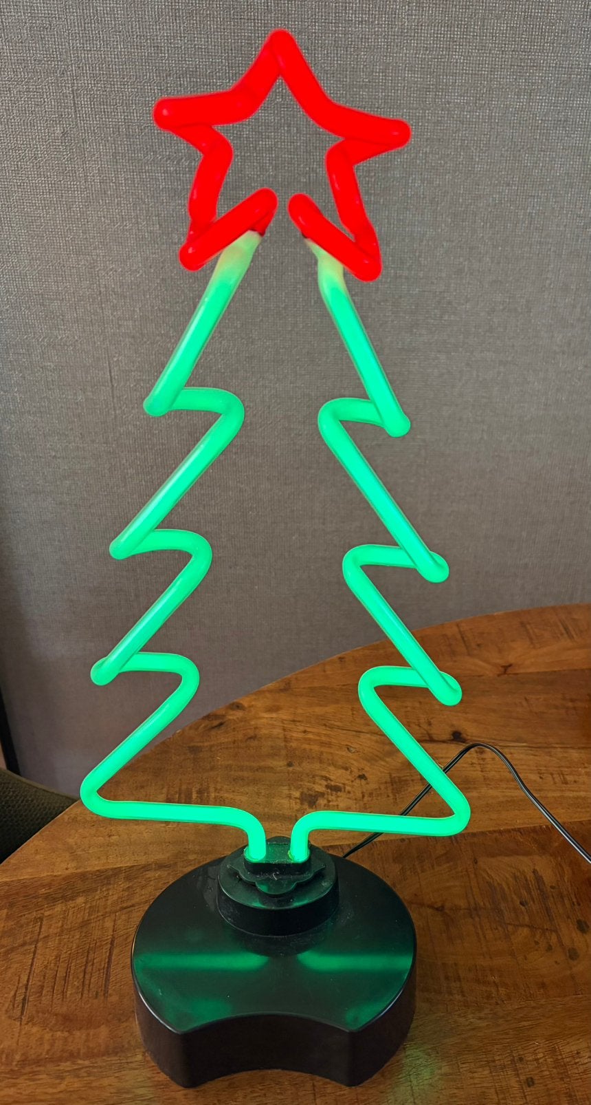 Kerst / Verlichting : Neon kerstboom gekleurd, Diversen, Ophalen of Verzenden, Gebruikt
