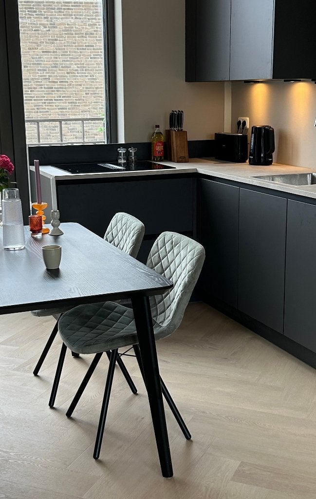 Eetkamerstoelen, Huis en Inrichting, Stoelen, Ophalen, Gebruikt, Overige kleuren, Stof