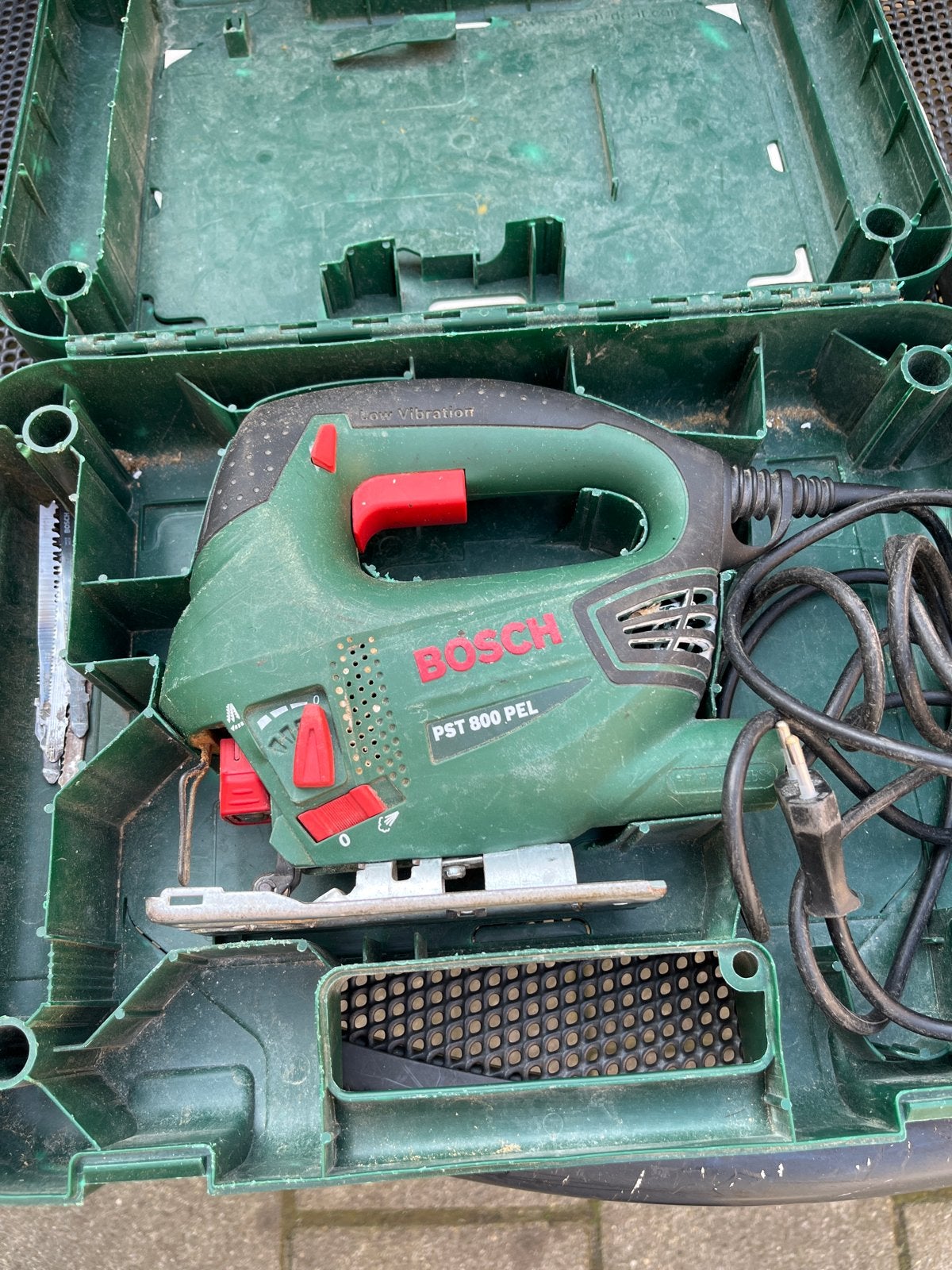 Bosch PST 800 PEL decoupeerzaag in koffer, Ophalen of Verzenden, Gebruikt, Zaag, Bosch