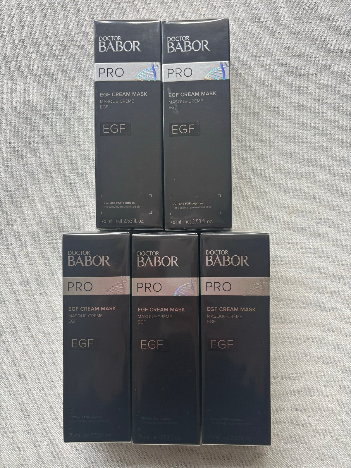 5x Doctor Babor PRO EGF Cream Mask 75ml –NIEUW & Zeldzaam, Ophalen of Verzenden, Nieuw, Gehele gezicht, Verzorging