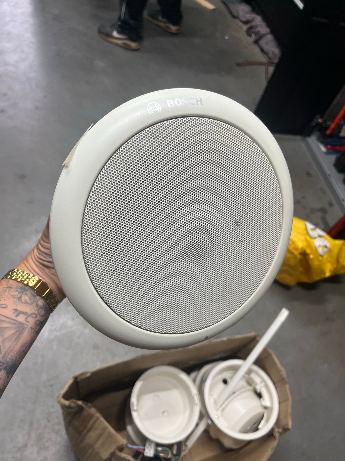 4x Bosch LC1-UM06E8 Plafondluidsprekers - 6W, Audio, Tv en Foto, Luidsprekers, Ophalen, Gebruikt, Minder dan 60 watt, Overige typen