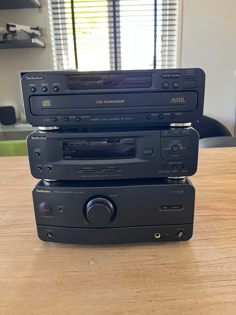 Technics SE-CH610 Hifi set, Gebruikt, Losse componenten, Tuner of Radio, Ophalen