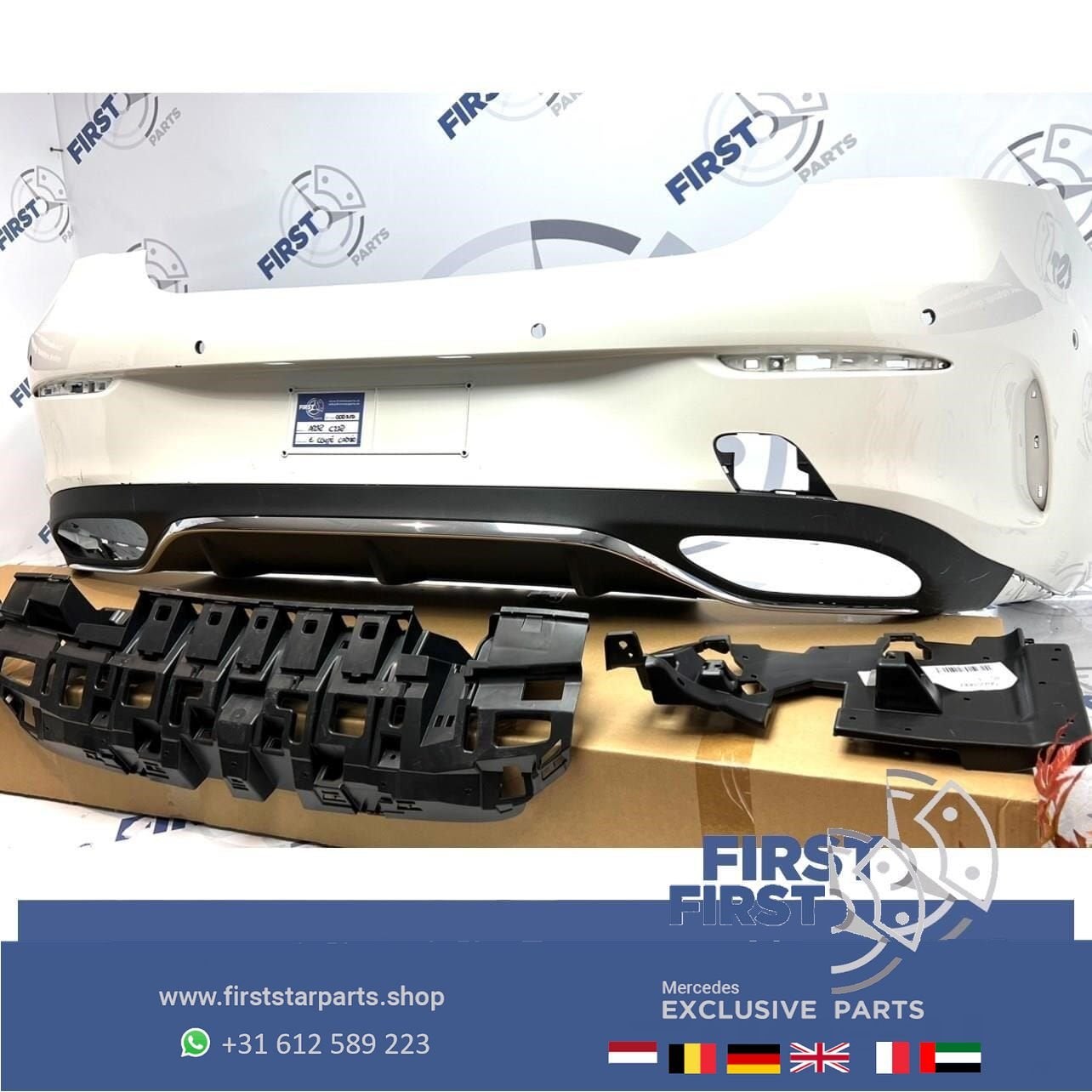 W238 A238 C238 AMG ACHTERBUMPER COMPLEET Mercedes E Klasse C, Gebruikt, -, Ophalen of Verzenden, Achter
