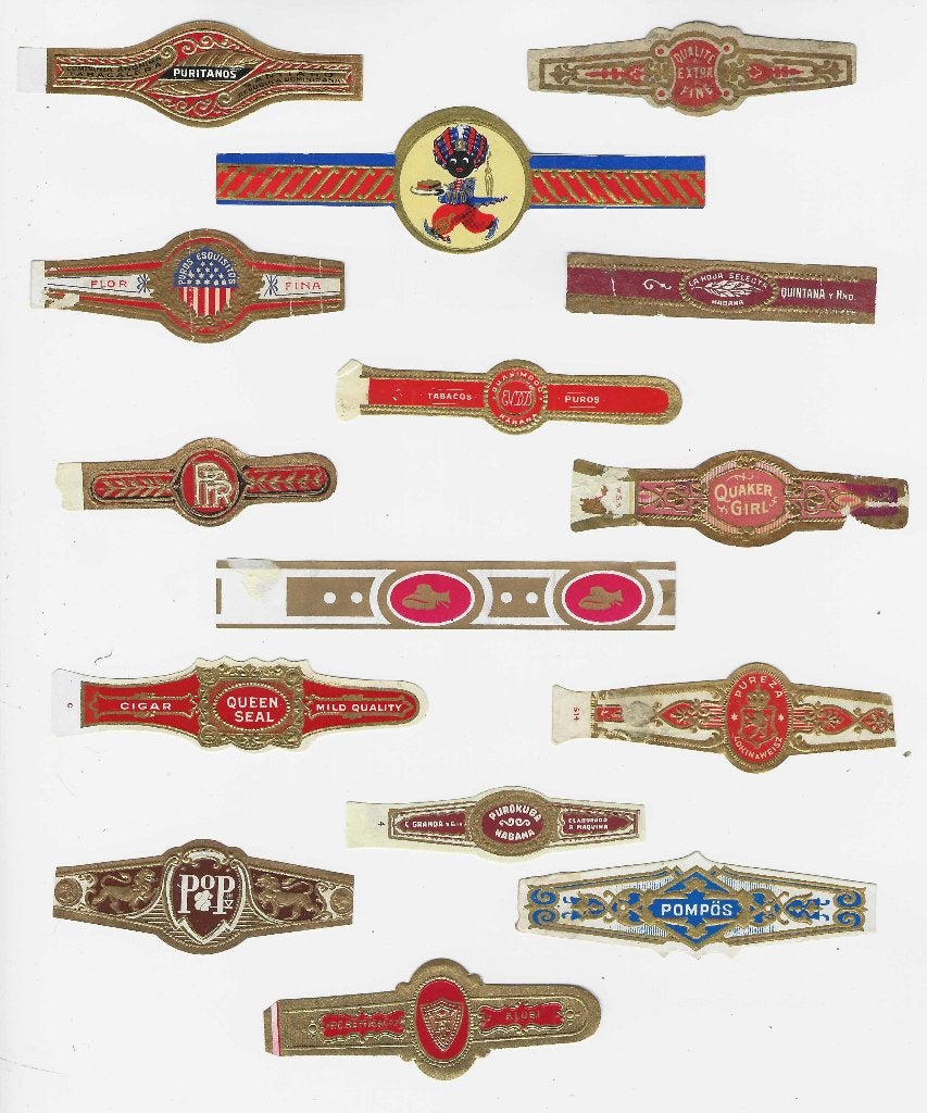 klassiek blad 616    DIVERSE sigarenbanden, Verzamelen, Rookartikelen, Aanstekers en Luciferdoosjes, Ophalen of Verzenden, Zo goed als nieuw