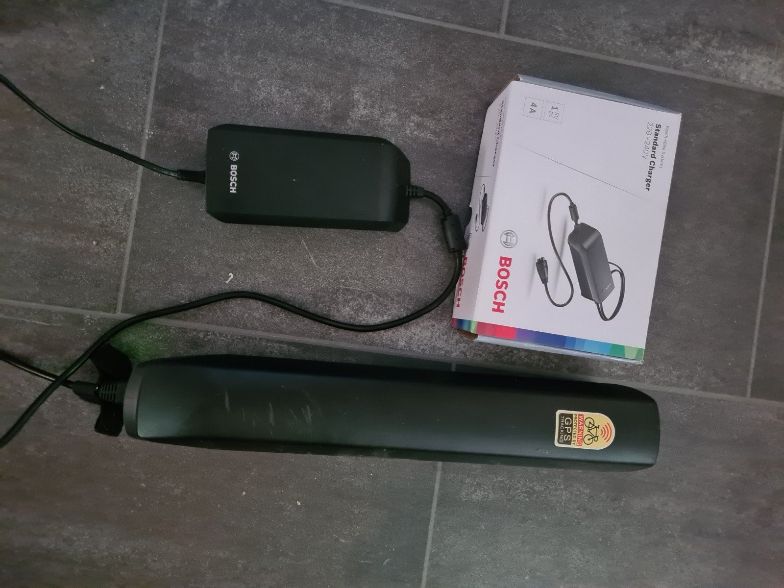 Gazelle AGVION accu en Bosch lader, Ophalen of Verzenden, Gebruikt