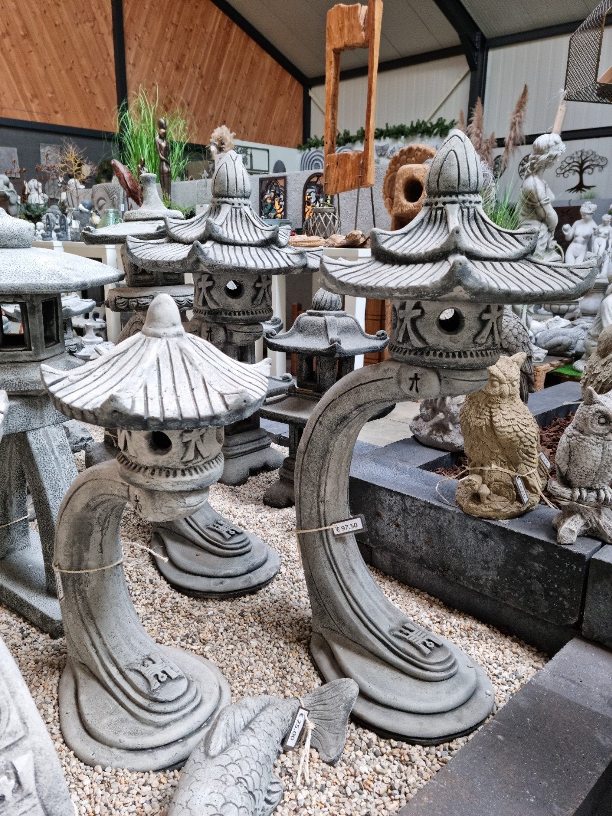 Decoratieve Pagode Tuinbeeld - Steen, Tuin en Terras, Tuinbeelden, Nieuw, Overige typen, Beton, Ophalen