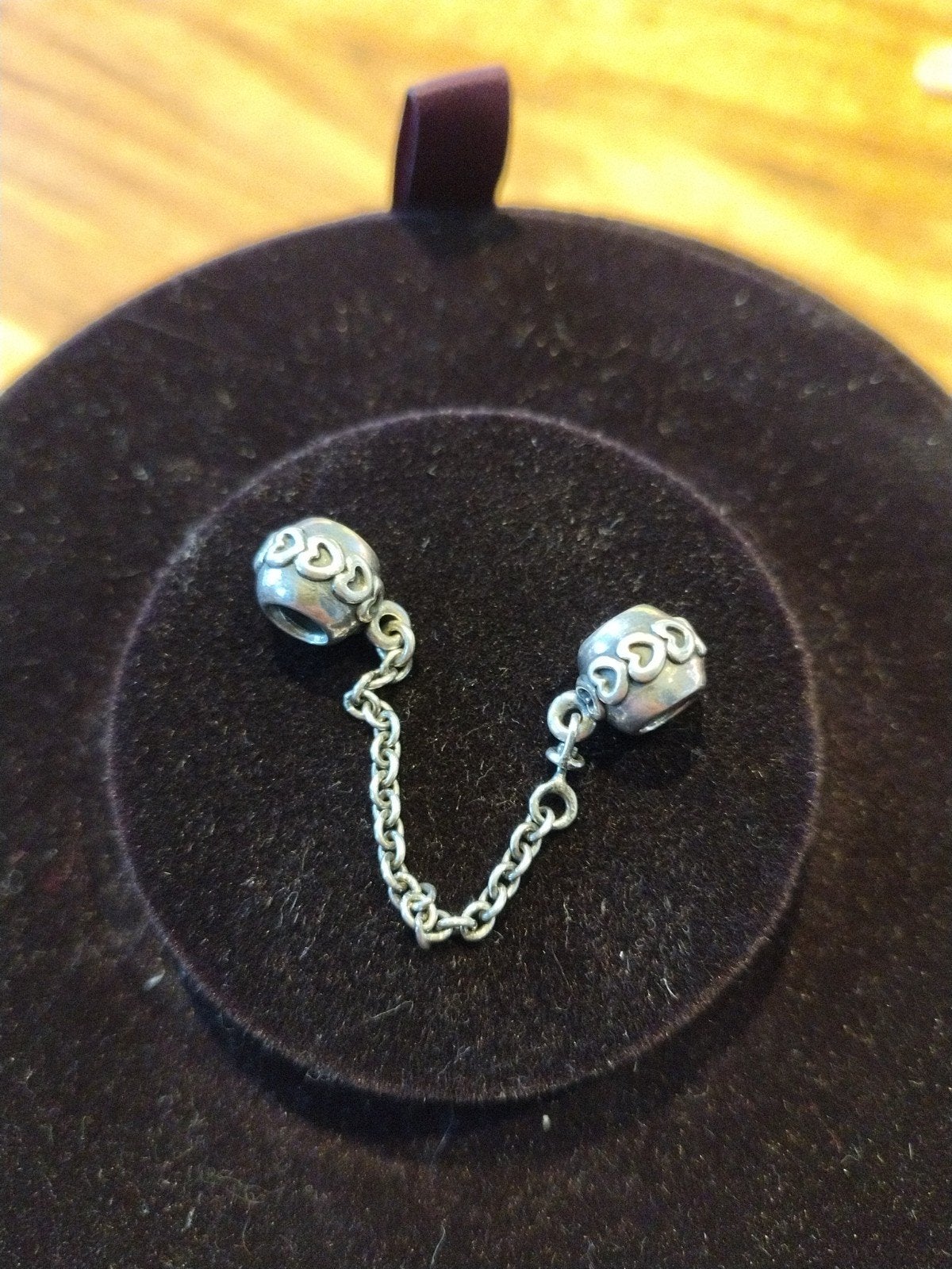 Pandora bedel Band van Harten, Sieraden, Tassen en Uiterlijk, Bedels, Ophalen of Verzenden, Zo goed als nieuw, Zilver, Pandora