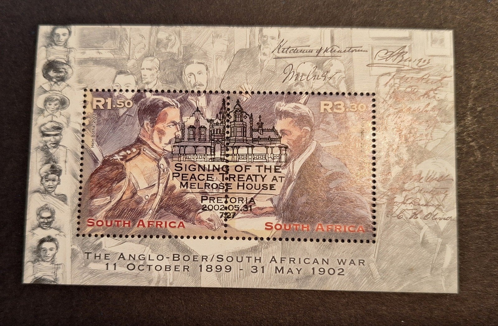2002 ZUID-AFRIKA  blok Boerenoorlog, Ophalen of Verzenden, Zuid-Afrika, Gestempeld