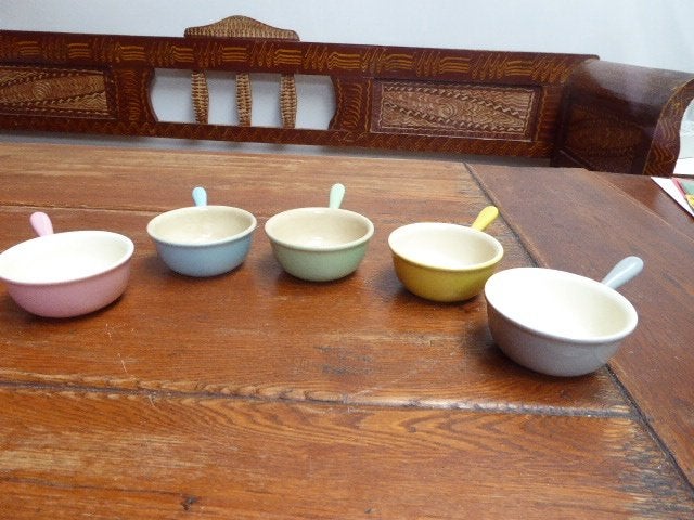5 vintage keramiek ovenschaaltjes, Villeroy & boch, Antiek en Kunst, Ophalen of Verzenden