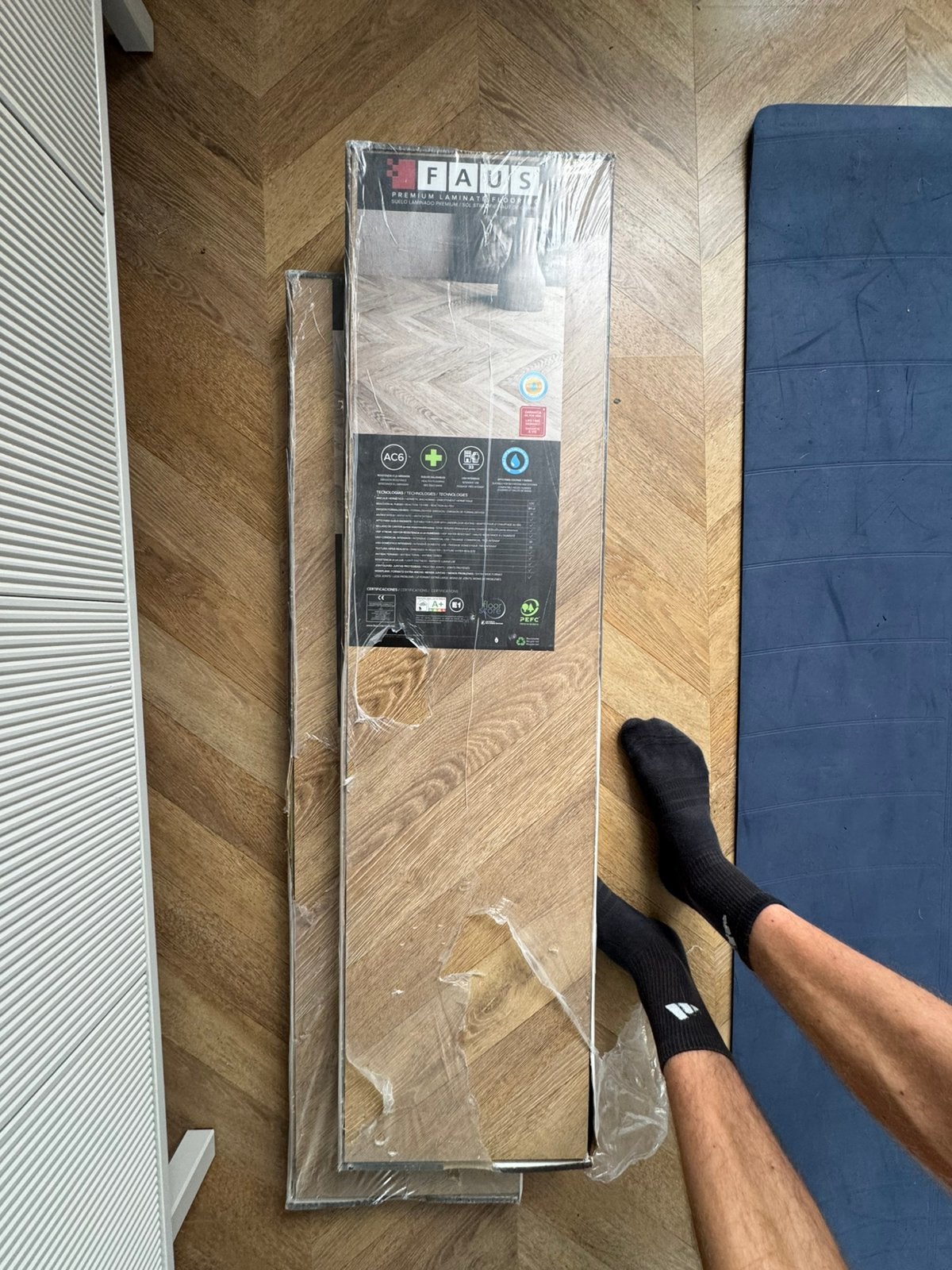 Laminaat visgraat 30x120, 50 tot 150 cm, Ophalen of Verzenden, Zo goed als nieuw, 10 tot 30 cm