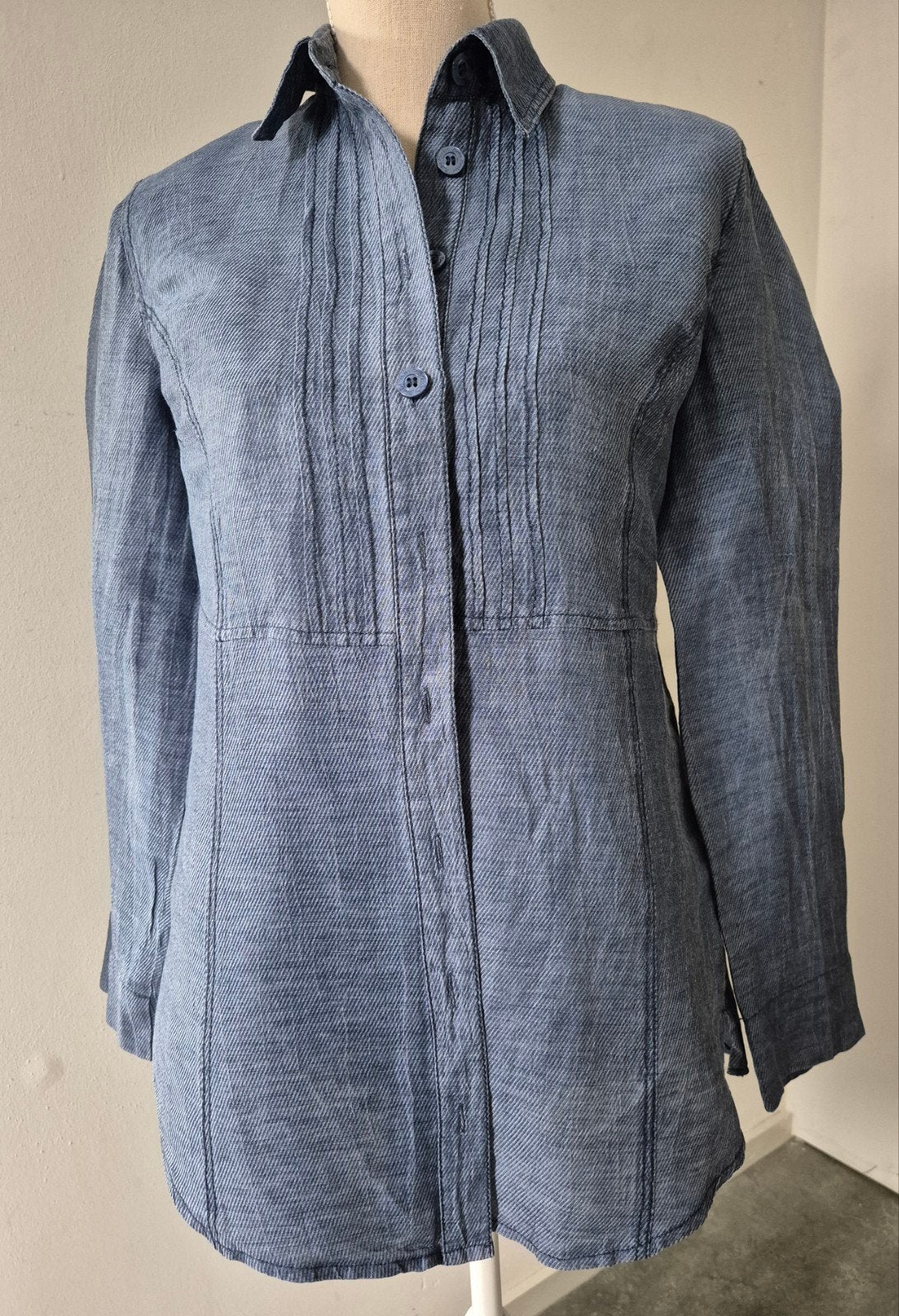 Betty Barclay Collection denim look blouse maat M, Maat 38/40 (M), Blauw, Betty Barclay, Ophalen of Verzenden