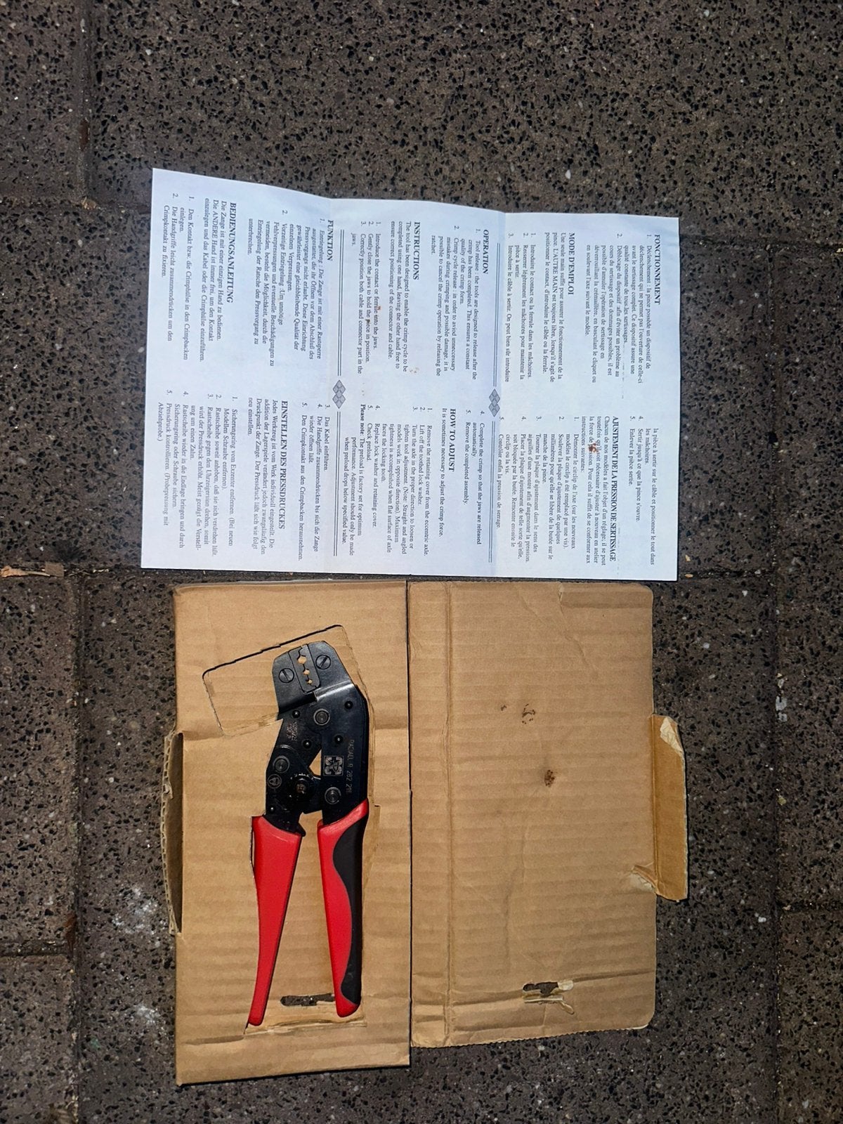 Crimp Tool/Krim Tang Radiall 282 211 (Nieuw), Doe-het-zelf en Verbouw, Ophalen of Verzenden, Nieuw