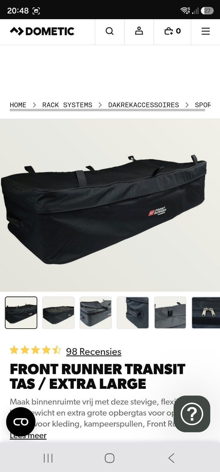 Frontrunner Dometic Transit Bags Extra Large 2 stuks, Ophalen of Verzenden
