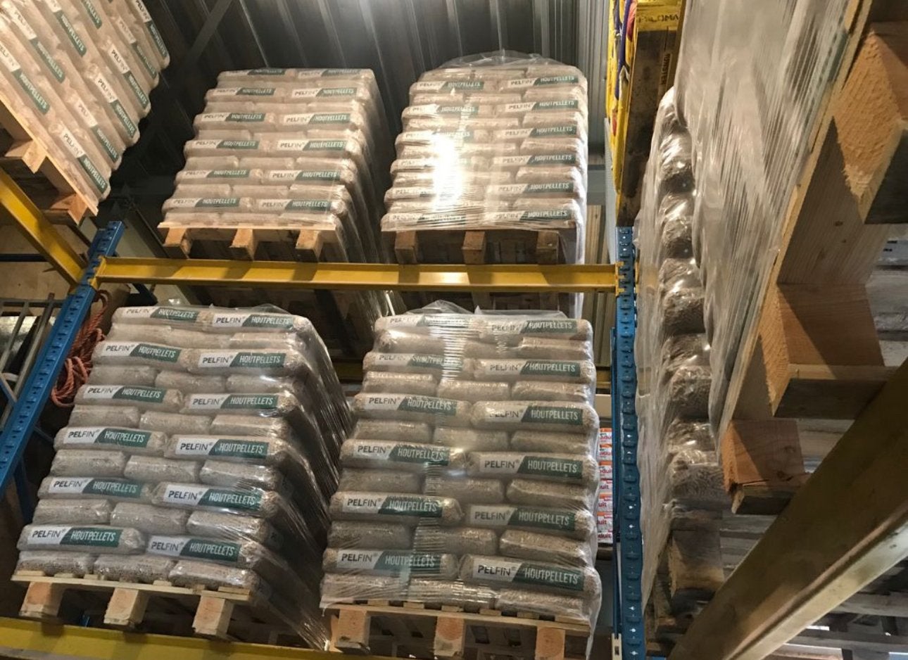 Pallet Pelfin pellets 84 zak 1050 kg, Tuin en Terras, Haardhout, Minder dan 3 m³, Ophalen