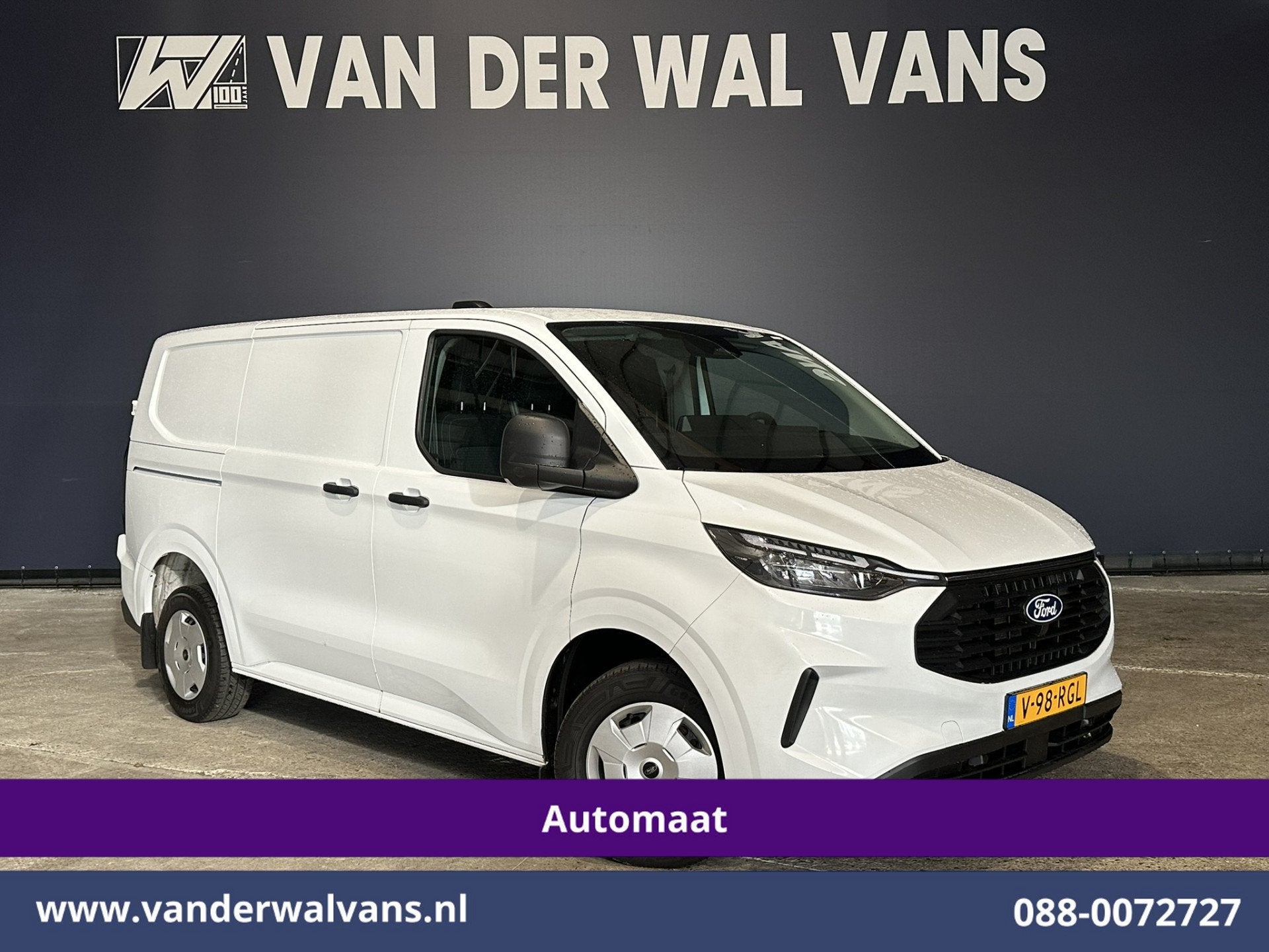 Ford Transit Custom 2.0 TDCI 136pk Automaat L1H1 Euro6 Airco, Auto's, 4 cilinders, Wit, Bedrijf, Diesel