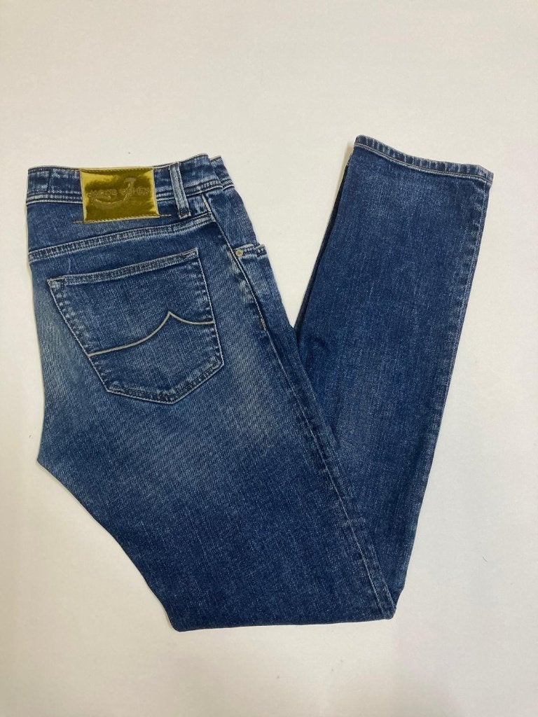 Jacob Cöhen Style J622 (NICK Slim) jeans - 34 - Blue Wassing, Blauw, Ophalen of Verzenden, Zo goed als nieuw, Jacob Cohen