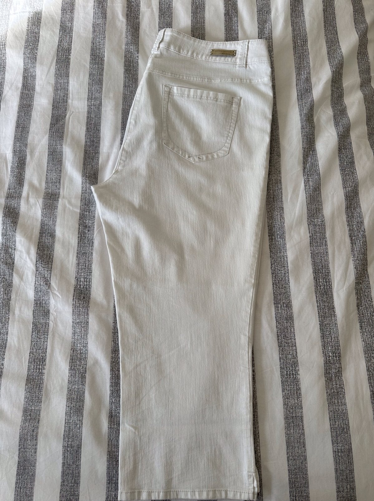 Gerry Weber Edition Roxane 3/4 Broek - Wit, Kleding | Dames, Broeken en Pantalons, Gedragen, Maat 46/48 (XL) of groter, Wit, Driekwart